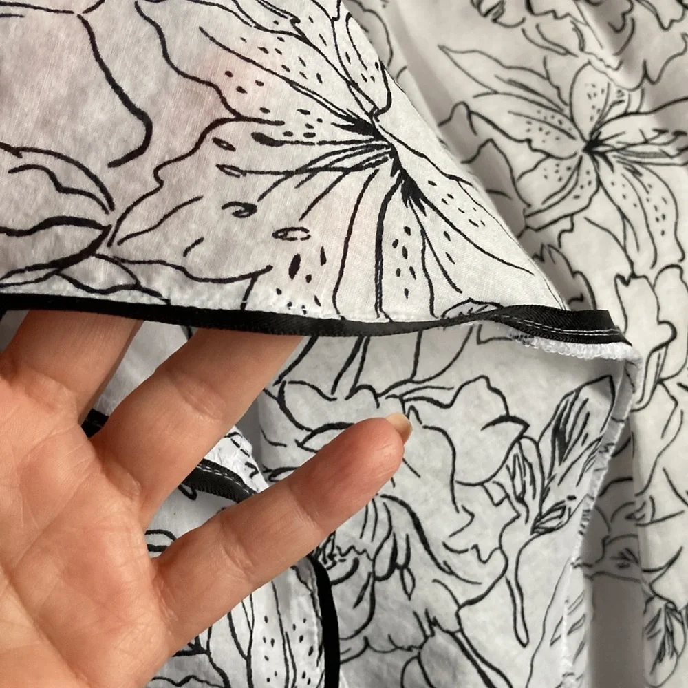 Jones New York Signature Black/White Full Line Skirt - Picture 8 of 11